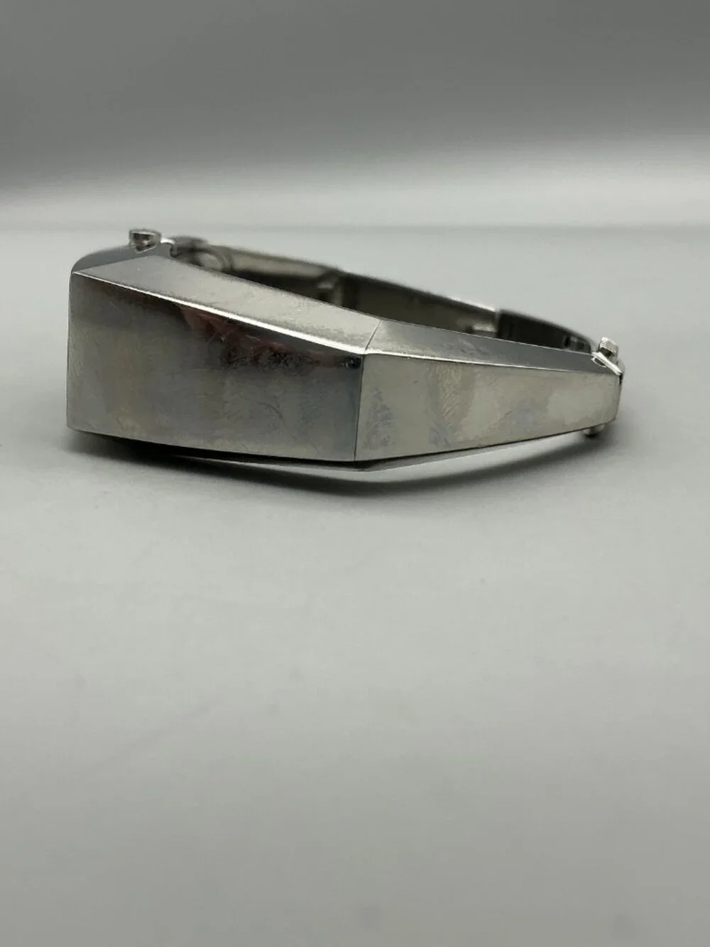 Calvin Klein Women Watch 16mm Stainless Black Rectangle Swiss New Battery 6.5